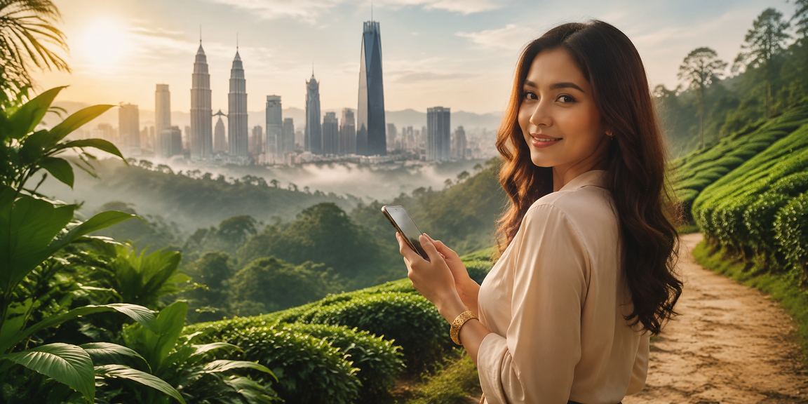 Pengguna Malaysia mendaftar dan mengakses permainan popular melalui telefon pintar di Kuala Lumpur